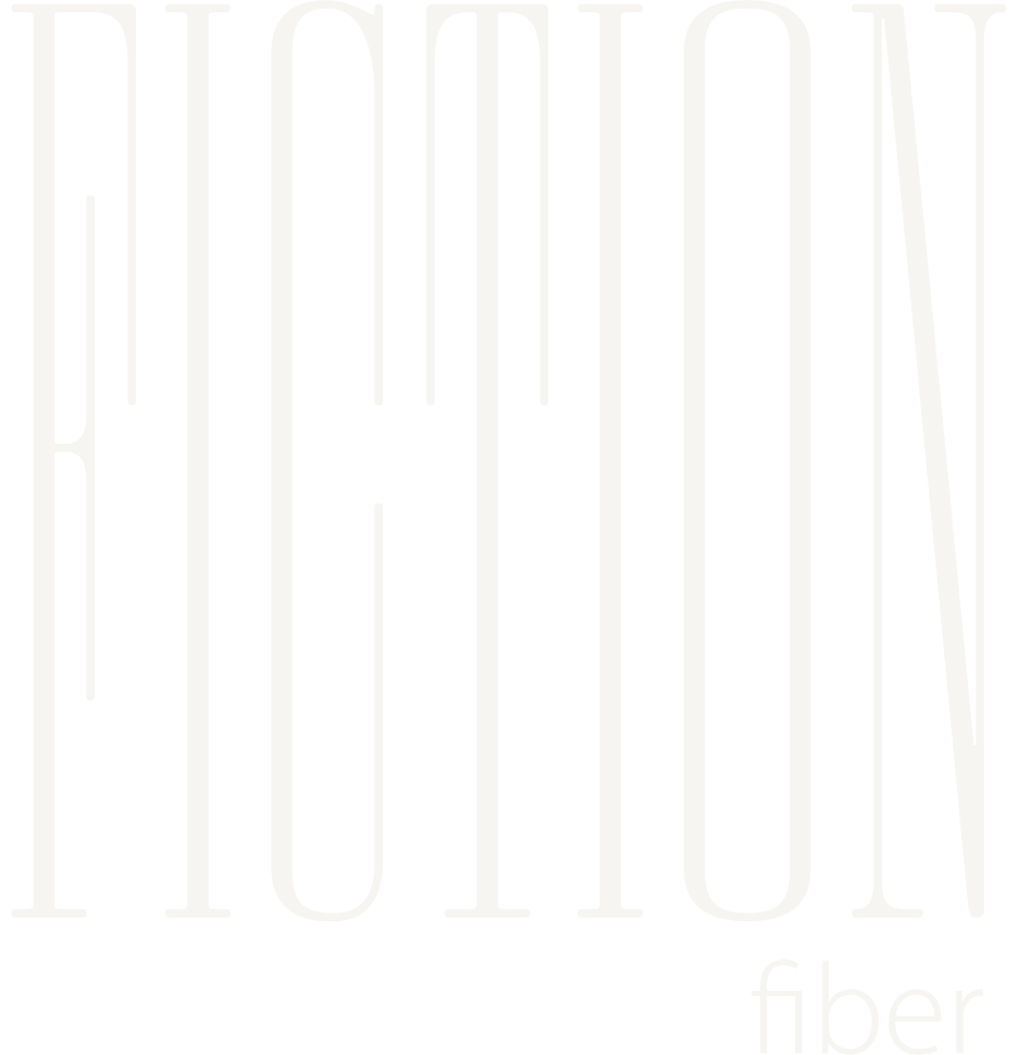 Fiction Fiber Logo in white text